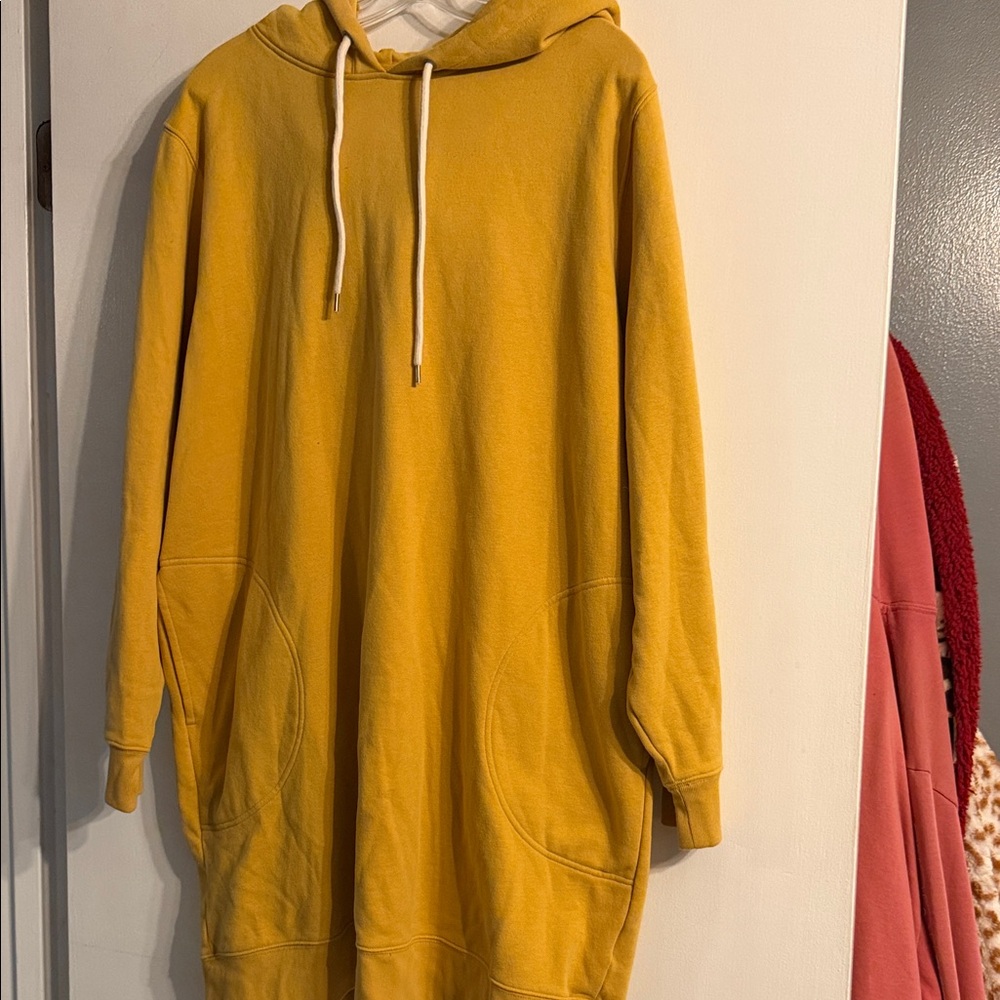 GAP Mustard Yellow Hoodie Sweatshirt